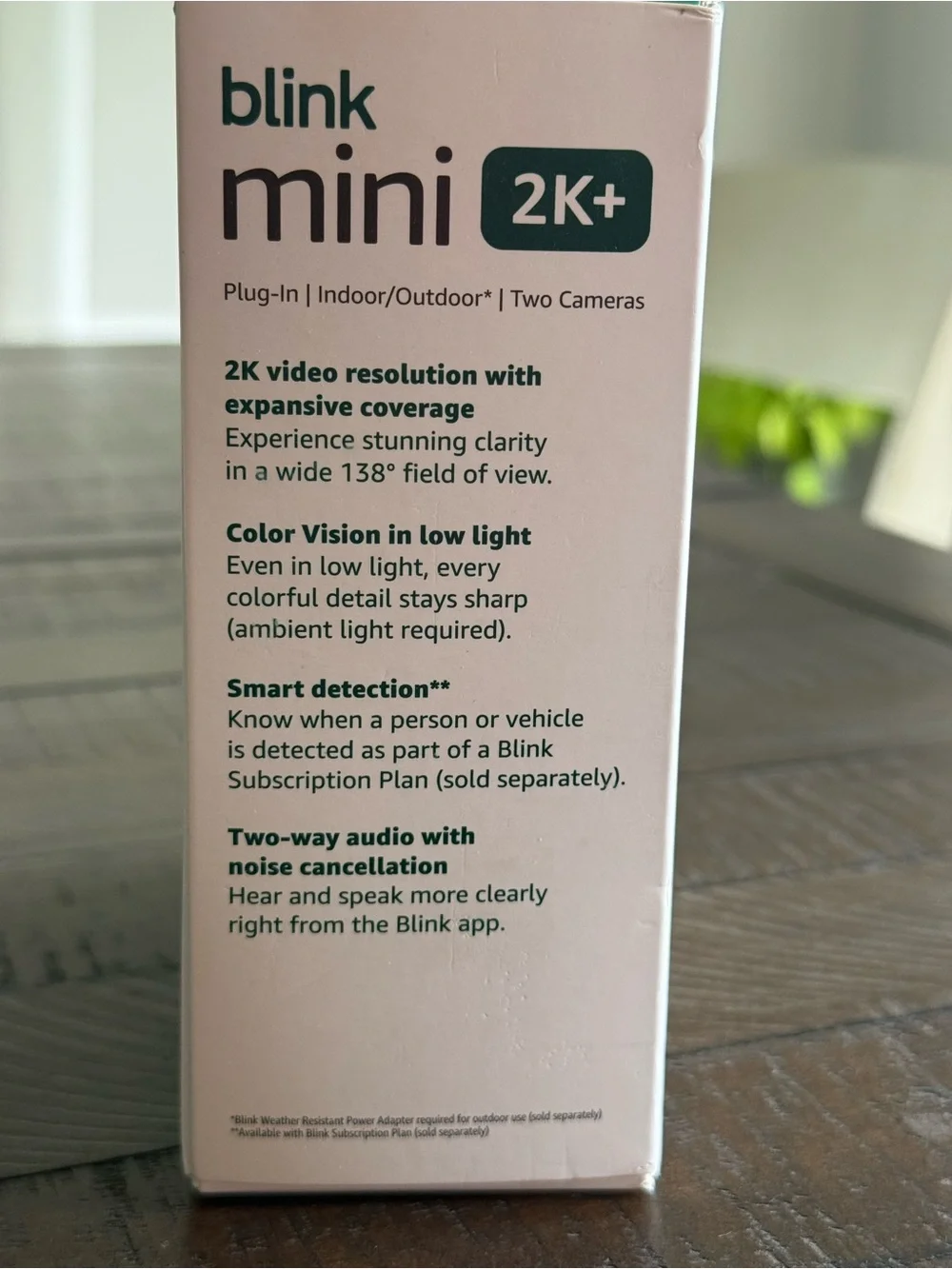 Blink Mini 2K+ Indoor/Outdoor Security Cameras - Black